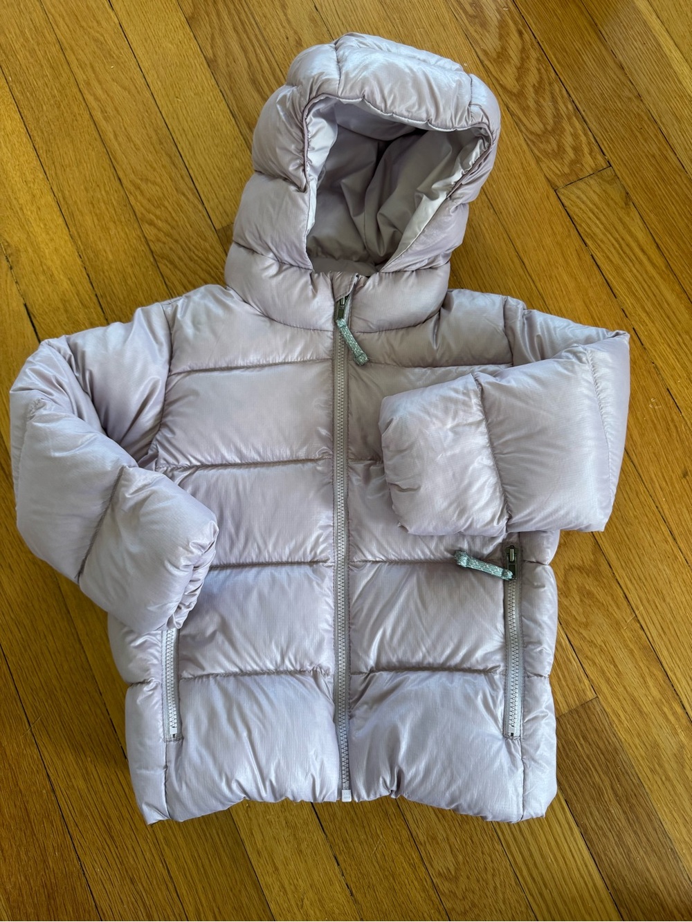 Patagonia 3T Kids Lightweight Hooded Puffer Jacket - Light Lavender